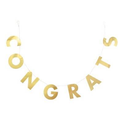 Spritz Congrats Party Banner (gold)