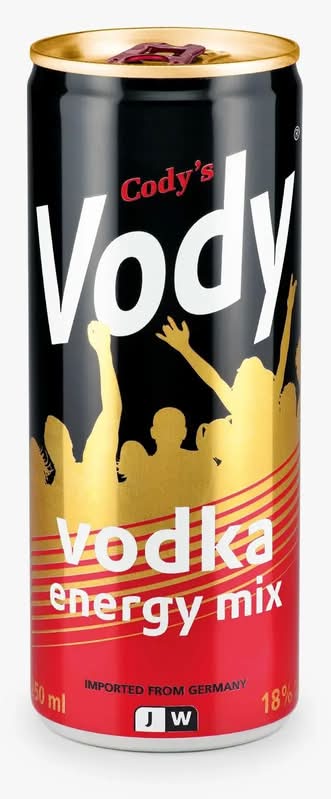 Cody's - Vody mélange énergétique à la vodka (250ml)