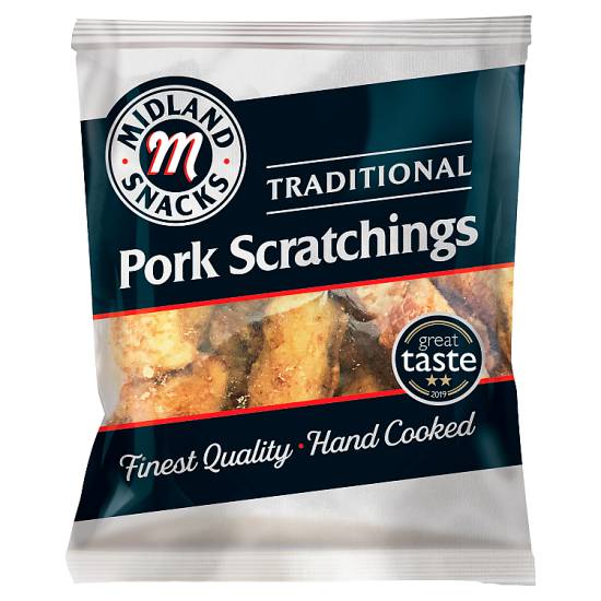 Midland Snacks Traditional Pork Scratchings (40g)