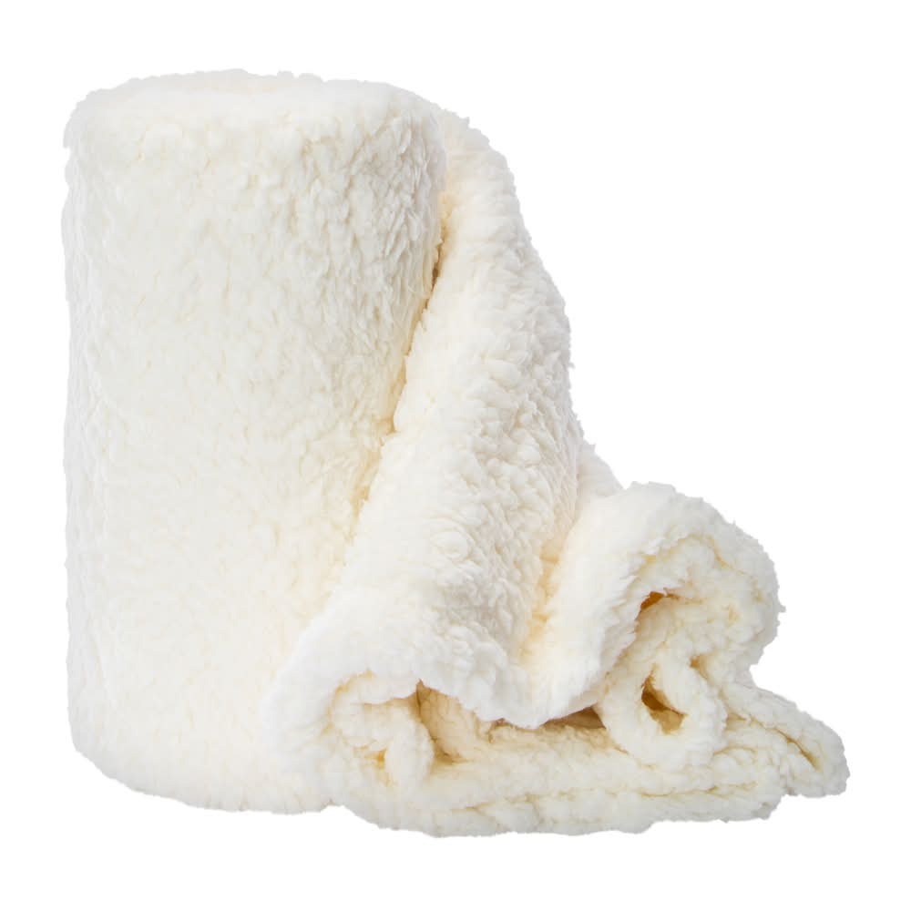 Sherpa Blanket 50in x 60in White