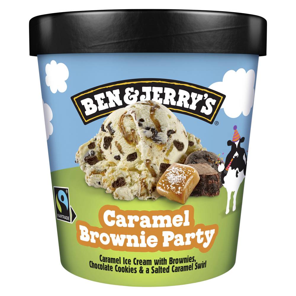 Ben & Jerry's - Glace en pot caramel brownie party (400g)