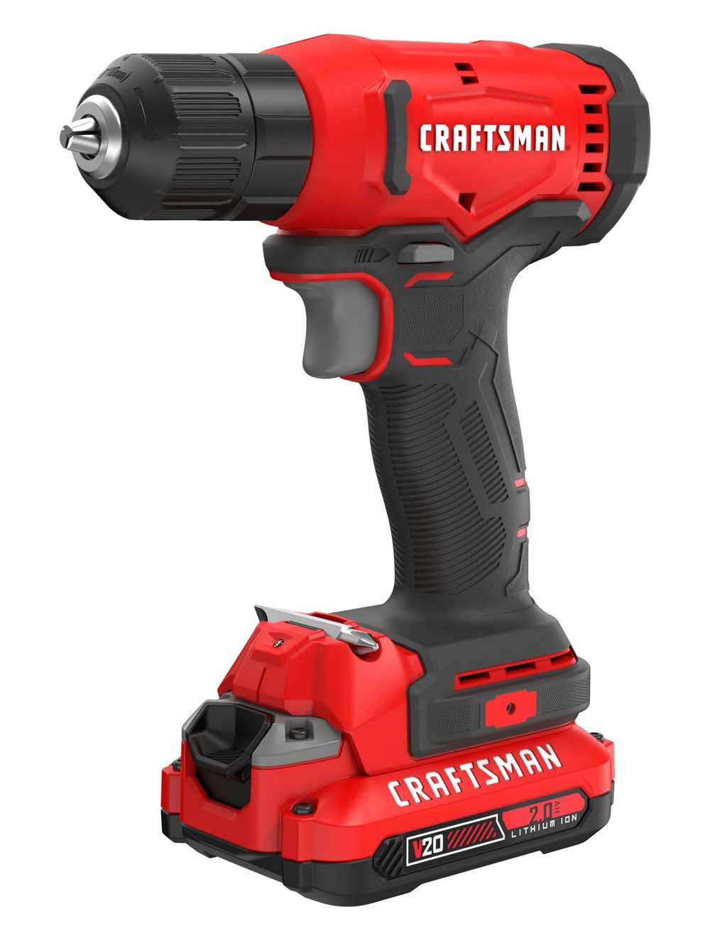 CRAFTSMAN V20 20-volt Max 3/8-in Keyless Cordless Drill 1 -Batteries Included, and Charger Included