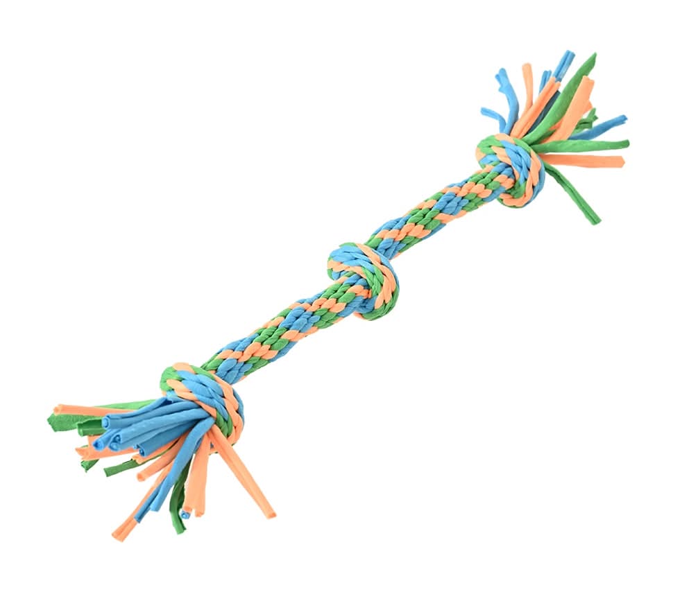 Heart & Herd Rope Tug 3 knots 15 in M Polyester Interactive Dog Toy