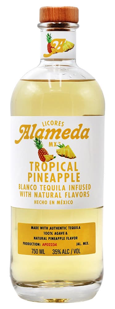 Alameda Liquor Flavored Tequila, Pineapple (25.36 oz)