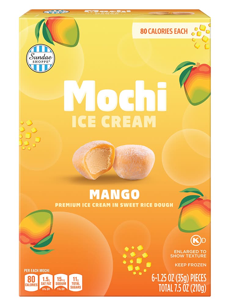 Sundae Shoppe Mango Mochi Ice Cream