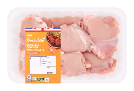 ASDA Succulent Boneless Chicken Thigh Fillets (1kg)