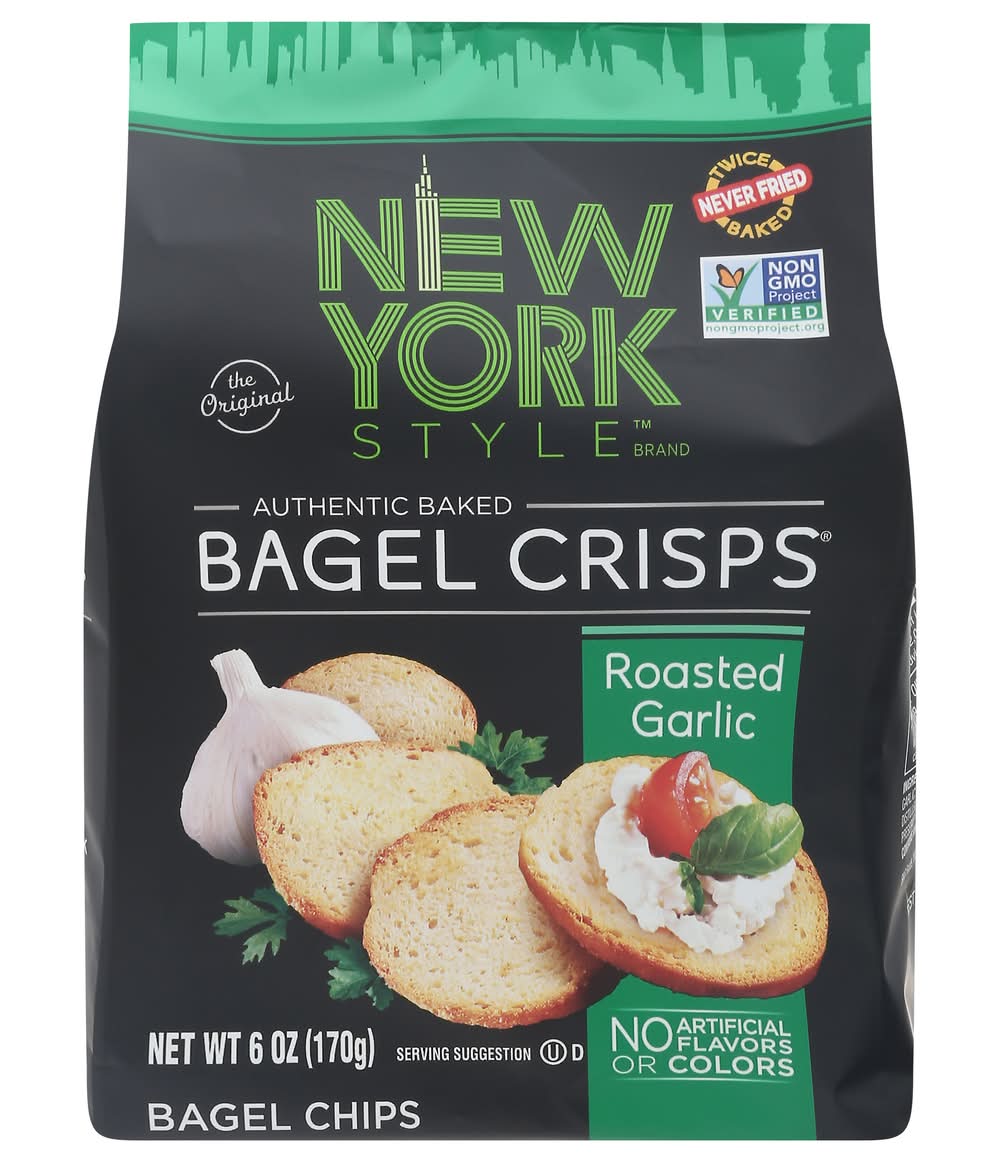 New York Style Roasted Garlic Bagel Crisps (6 oz)