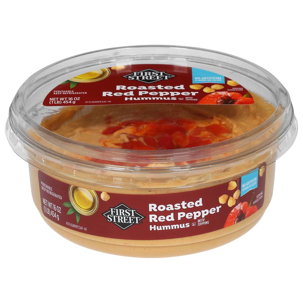 First Street Roasted Red Pepper Hummus