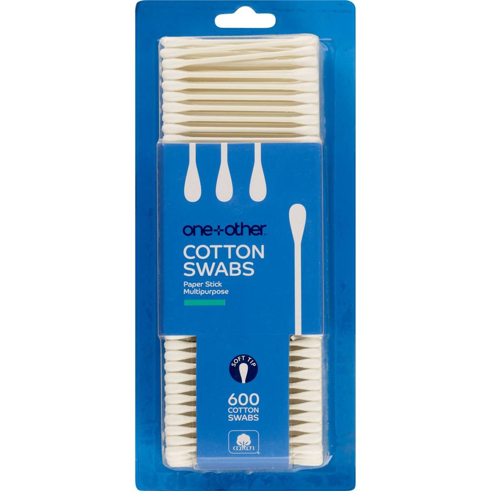 One+Other Cotton Swabs, 600Ct