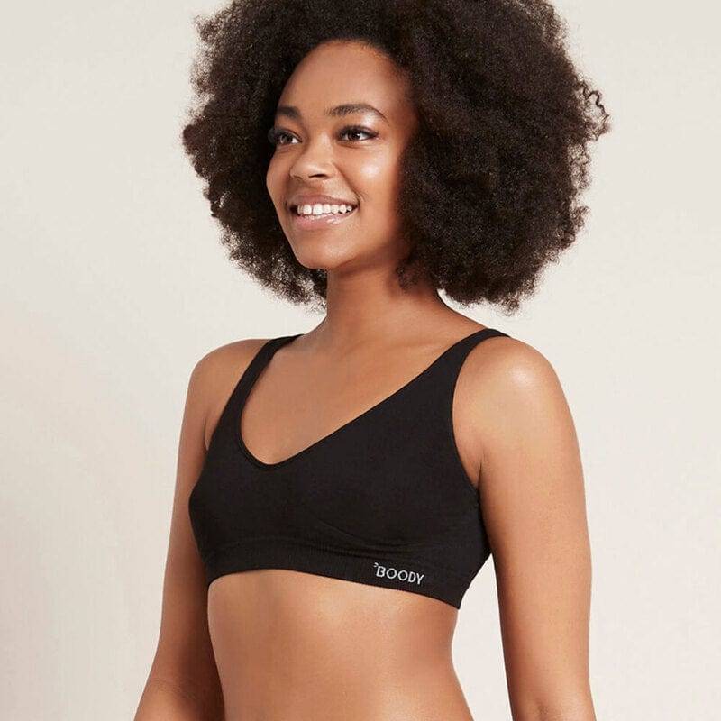 Boody Womens Shaper Crop Bra S Black 1ea