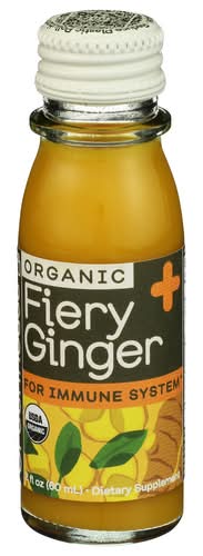 Greenhouse Juice Co Organic Fiery Ginger Shot For Immune System