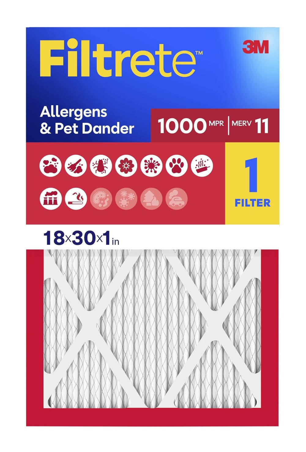 Filtrete Allergen Defense Air Filter Mpr 1000, White
