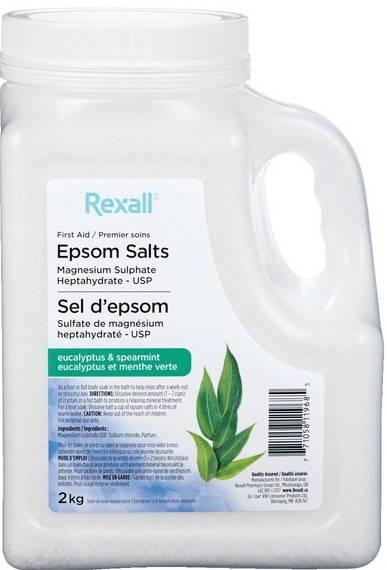 Rexall Eucalyptus & Spearmint Epsom Salts (2 kg)