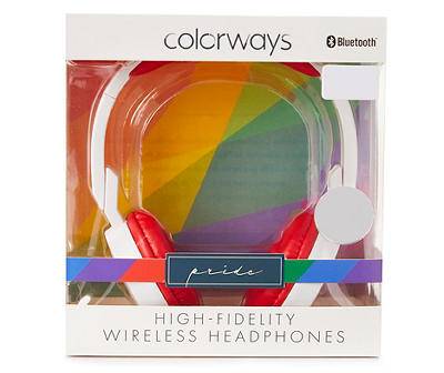 Colorways "Pride" Rainbow High Fidelity Bluetooth Headphones