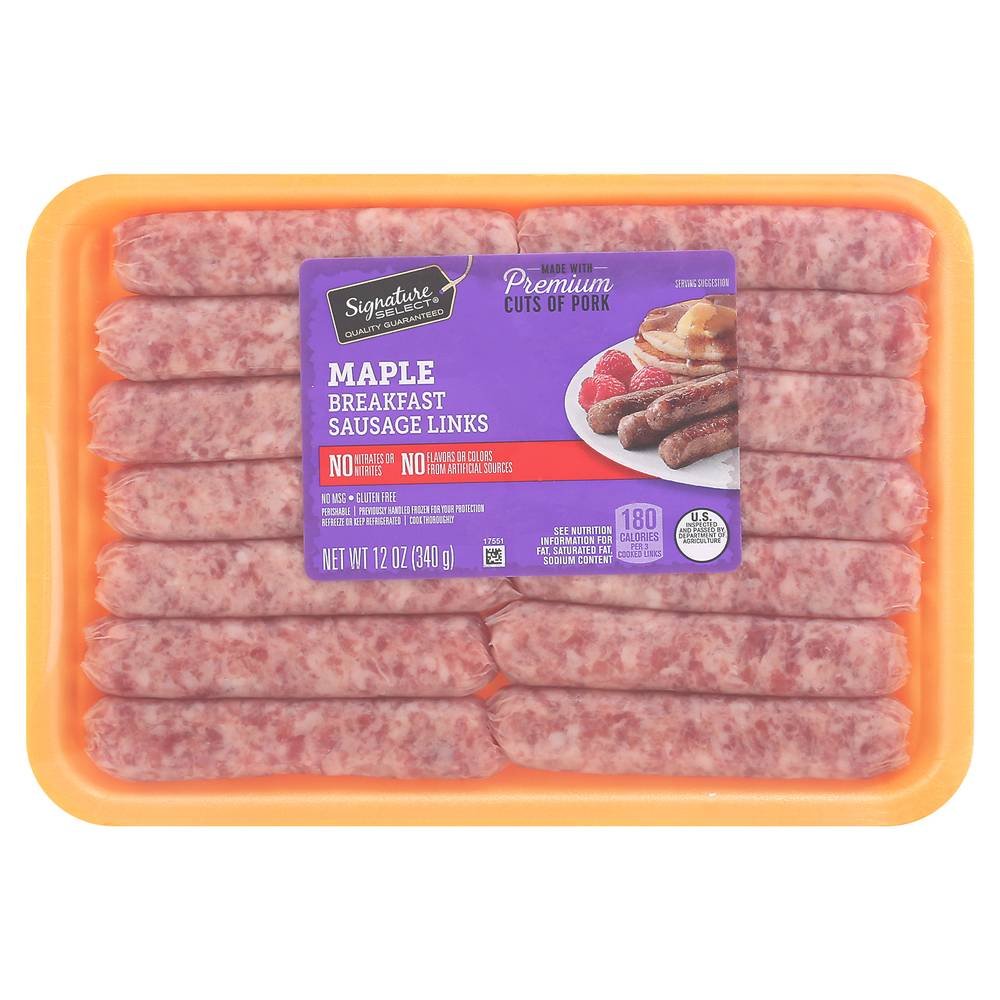 Signature Select Maple Breakfast Sausage Links