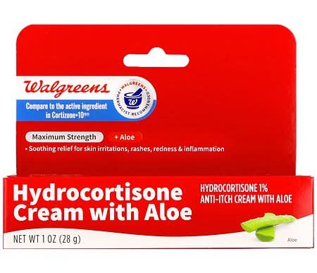 Walgreens Hydrocortisone Cream With Aloe Maximum Strength (1 oz)