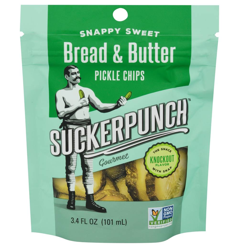 SuckerPunch Gourmet Bread N' Butter Pickle Chips (3.4 fl oz)