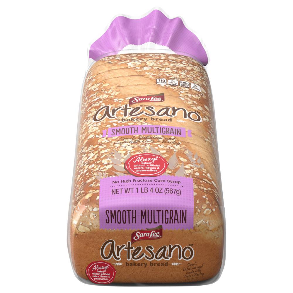 Sara Lee Artesano Smooth Multigrain Bread Bakery