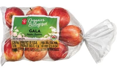 PC Organics Pommes Gala, Sac De 3Lb / Gala Apples, 3 Lb Bag 1.36 KG