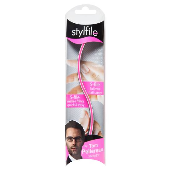 Stylfile Curved Nail File For Finger or Toe Nails