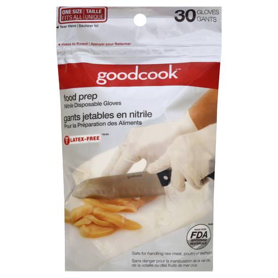Goodcook Nitrile Disposable Food Prep Gloves (30 ct)