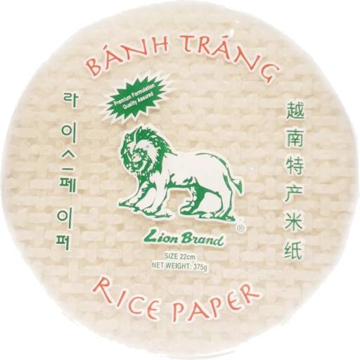 Lion Rice Paper Round 22cm 375G
