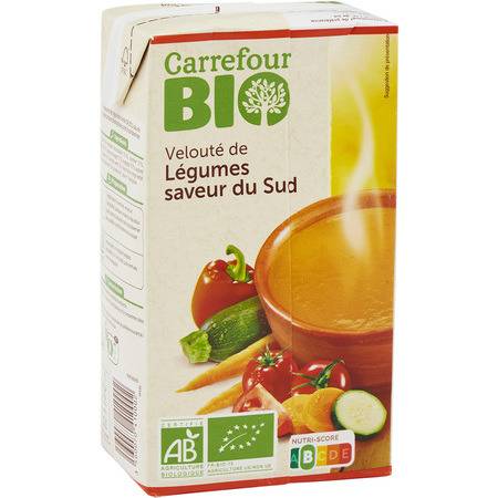 FID - Soupe bio  de légumes CARREFOUR BIO - la brique d'1L