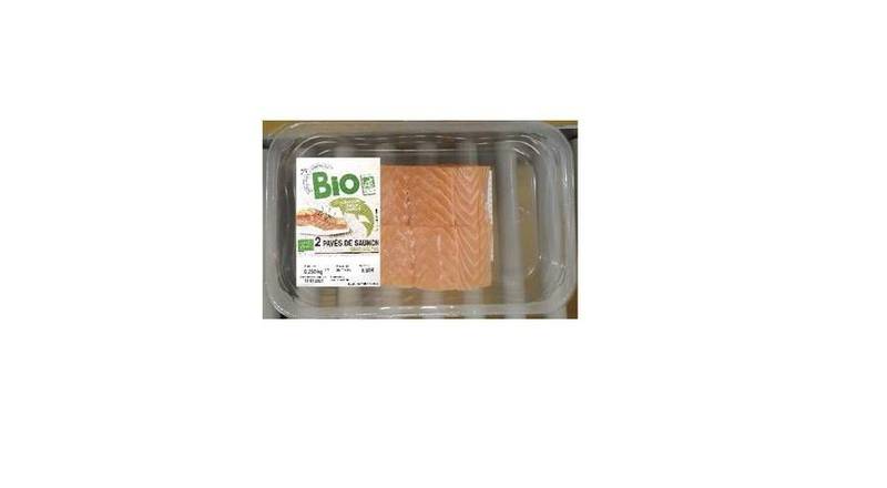 Intermarché - Pavé de saumon bio avec peau sans arêtes (2 pièces)