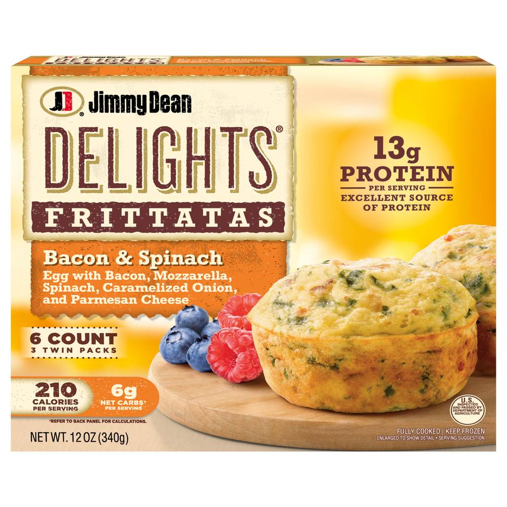 Jimmy Dean Delights Bacon & Spinach Frittatas (12 oz)