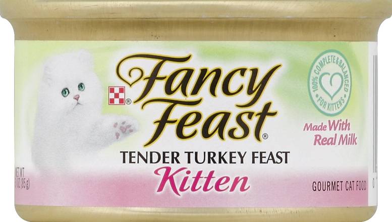Fancy Feast Kitten Tender Turkey Feast Gourmet Cat Food