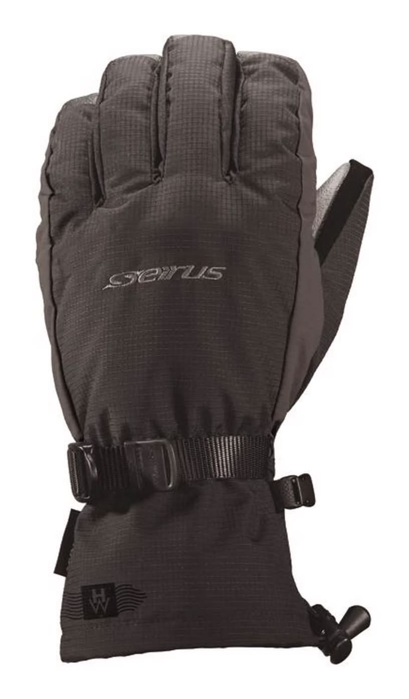 Seirus Heatwave Accel L Rip Stop Shell Insulated Black Cold Weather Gloves