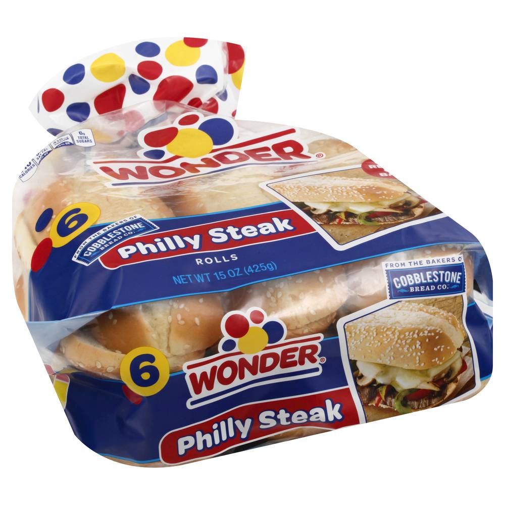 Wonder Philly Steak Rolls (15 oz, 6 ct)