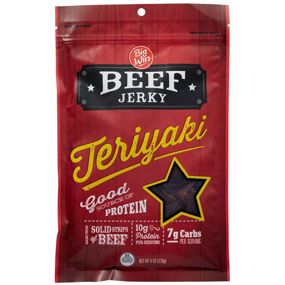 Big Win Beef Jerky Teriyaki (6 Oz)