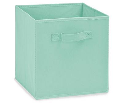 Mint Green Fabric Storage Bin