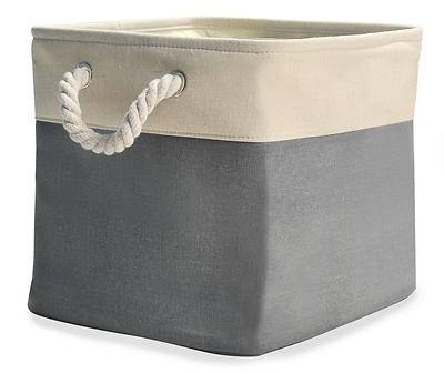 Stratford Fabric Storage Bin With Rope Handles