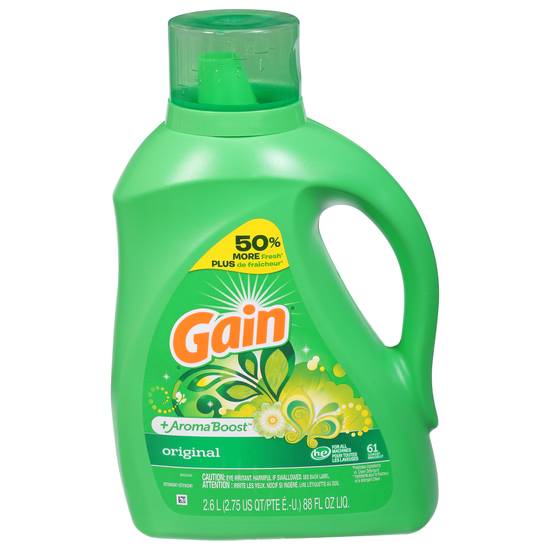 Gain + Aroma Boost Original Scent Liquid Laundry Detergent