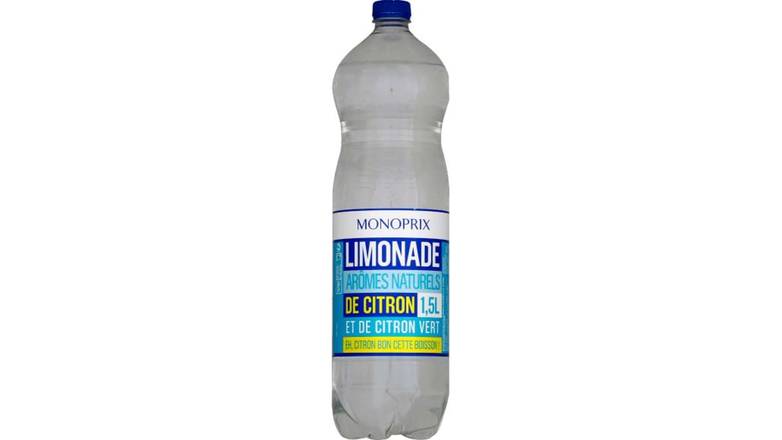 Monoprix - Limonade arômes naturels (1.5 L) (citron, citron vert)