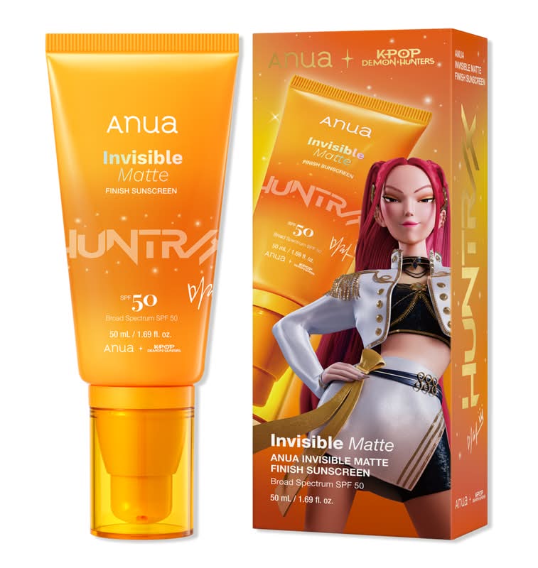 Anua KPop Demon Hunters Invisible Matte Finish Sunscreen 1.69 oz