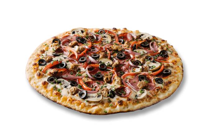 Order 14" Zealot (Our Supreme) food online from Zalat Pizza store, Arlington on bringmethat.com