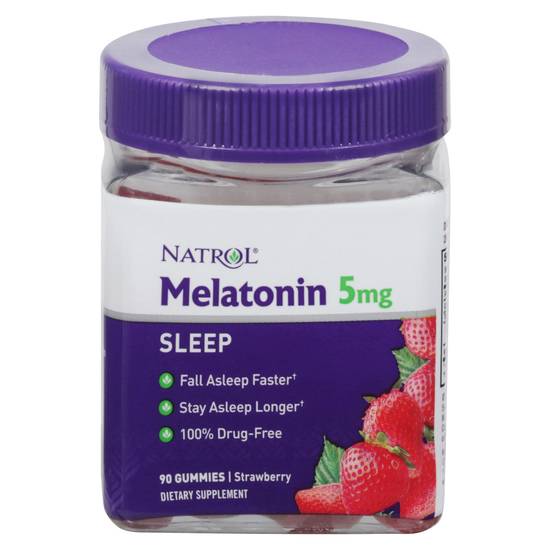 Natrol Strawberry Melatonin Sleep 5 mg Gummies (90 ct)