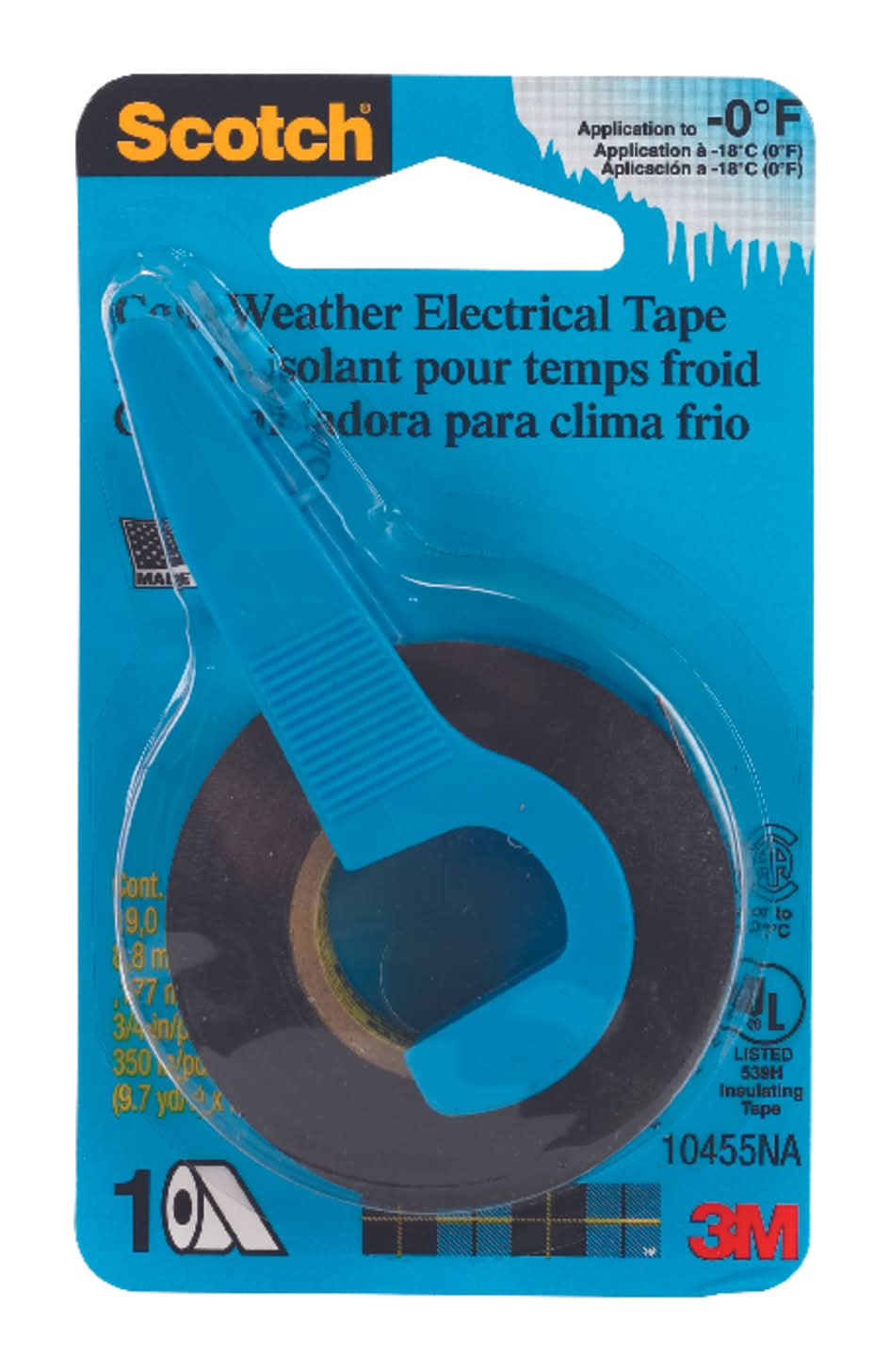 3M Scotch 3/4 In. W X 350 In. L Black Vinyl Electrical Tape