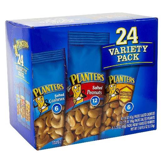 Planters - Variety Nuts Pack - 24ct/40.5 oz (1 Unit per Case)
