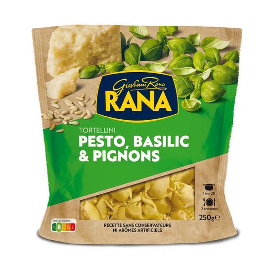 Pâtes Tortellini pesto basilic et pignons Rana 250g