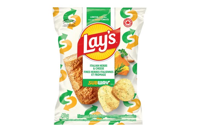 Lay's Subway Italian Herb'n Cheese Flavoured Chip