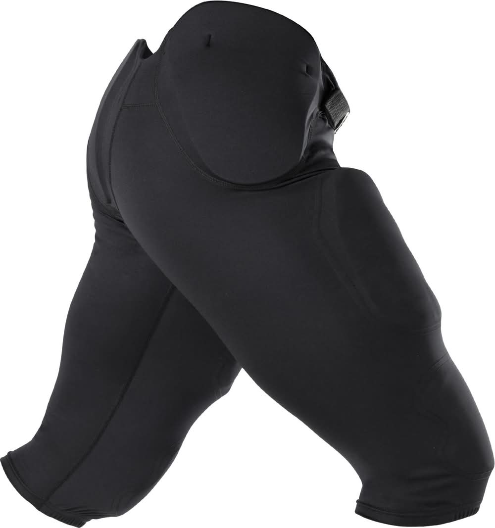 McDavid Youth Rival 7-Pad Integrated Football Pants (Black, M)