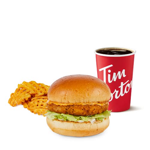 Crispy Meatless Sandwich Meal