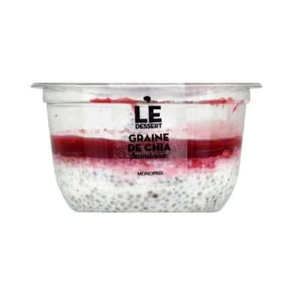 Monoprix Graines De Chia Framboise - Le Dessert Le Pot De 120 G