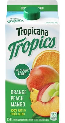 Tropicana Tropics Fruits Juice, Assorted (1.53 L)