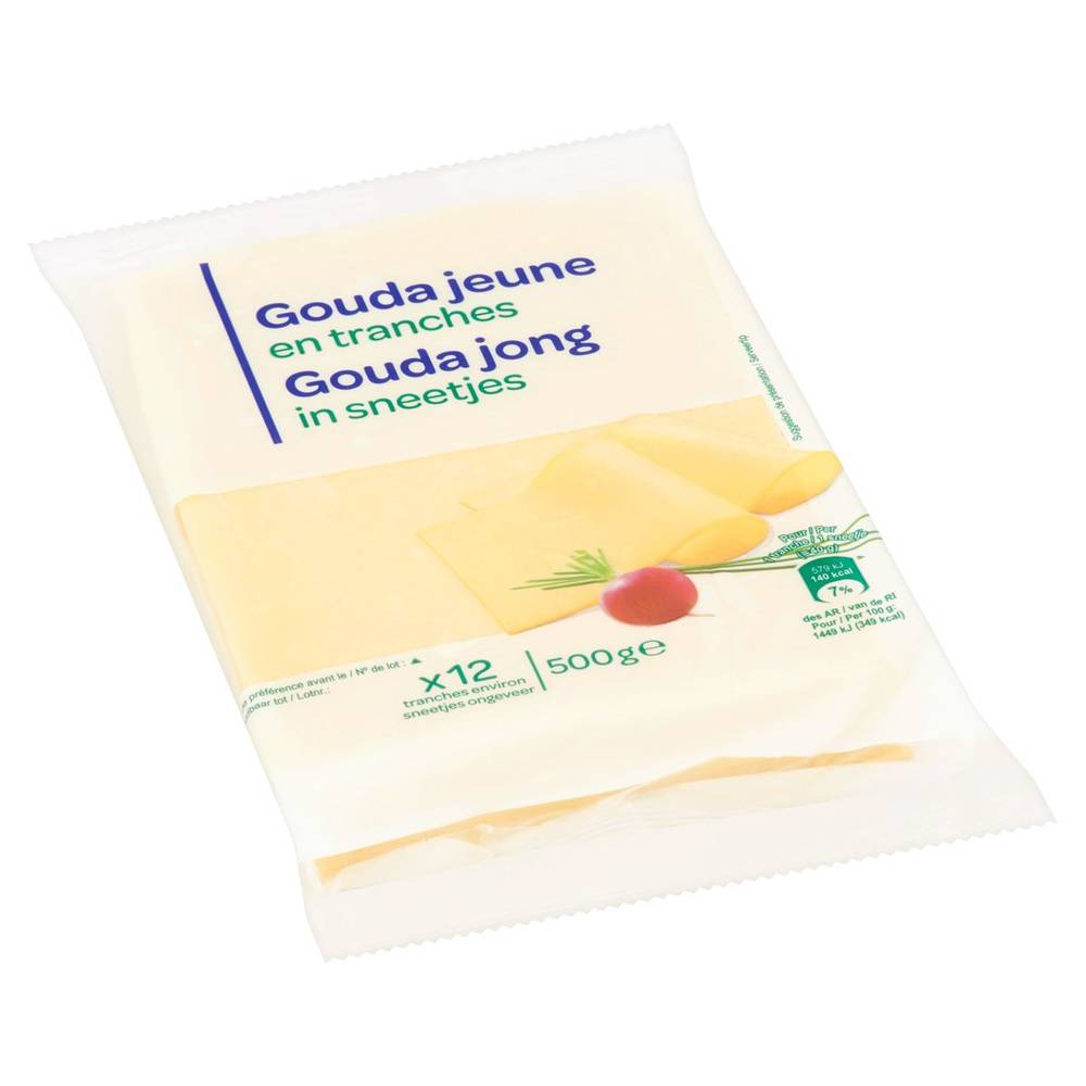 Gouda Jeune en Tranches 500 g