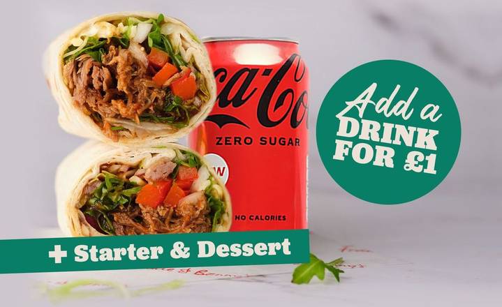 Lunch - 3 Course Wrap Meal Deal: